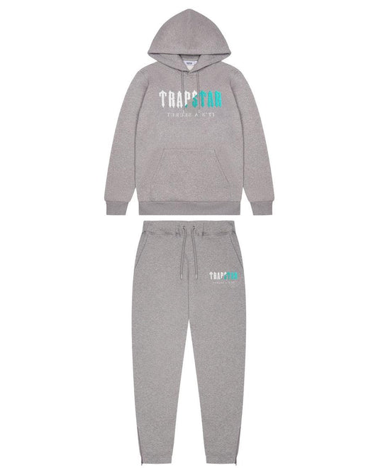 TRAPSTAR DECODED CHENILLE TRACKSUIT GREY TEAL