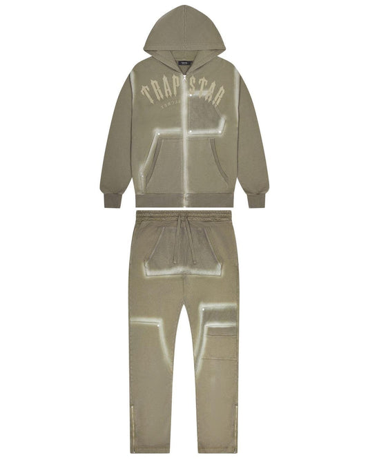 TRAPSTAR IRONGATE RIVET 2.0 TRACKSUIT OLIVE