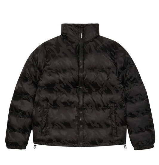 TRAPSTAR T JACQUARD PUFFER JACKET BLACK