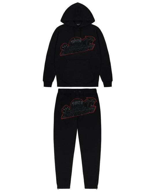 TRAPSTAR SHOOTERS TRACKSUIT BLACK RED