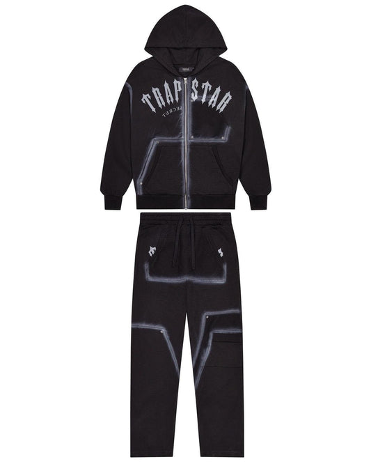 TRAPSTAR IRONGATE RIVET 2.0 TRACKSUIT BLACKSTORM