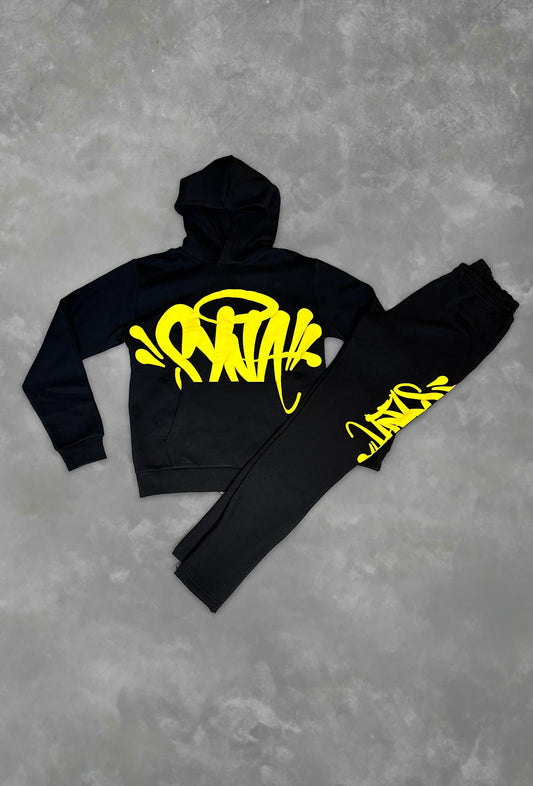 TEAM SYNA TRACKSUIT BLACK YELLOW