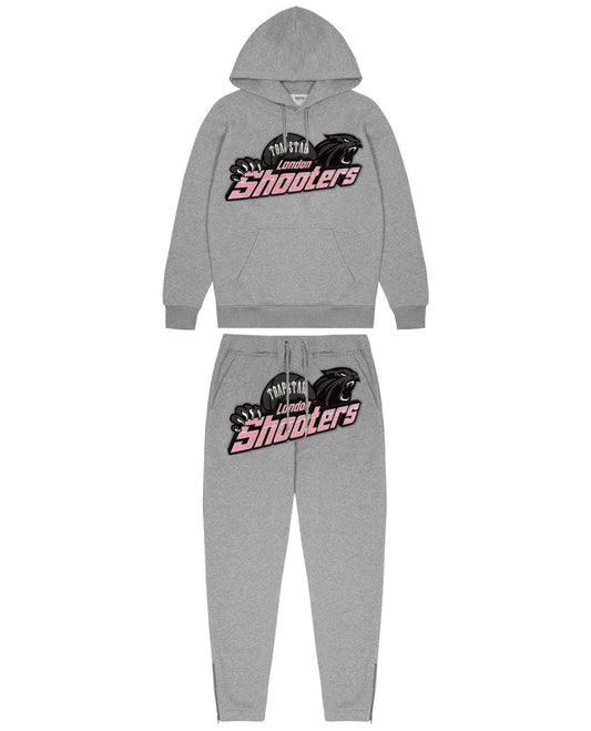 TRAPSTAR SHOOTERS TRACKSUIT GREY PINK