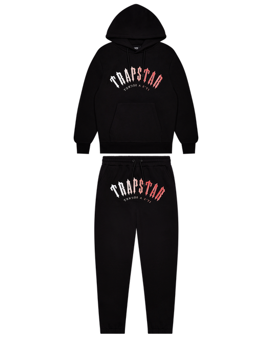 TRAPSTAR IRONGATE ITS A SECRET HOODED GEL TRACKSUIT BLACK