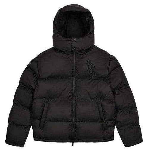 TRAPSTAR SHOOTERS HOODED PUFFER JACKET BLACKOUT