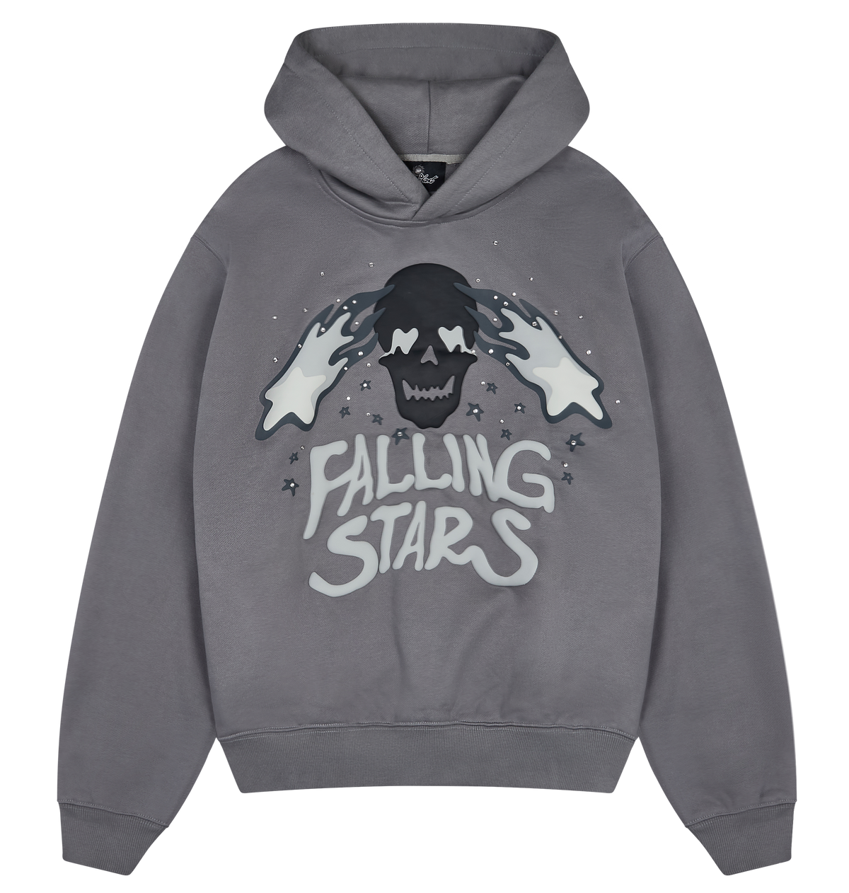 BROKEN PLANET FALLING STARS HOODIE DARK GREY