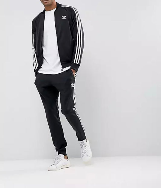 ADIDAS BLACK SST TRACKSUIT