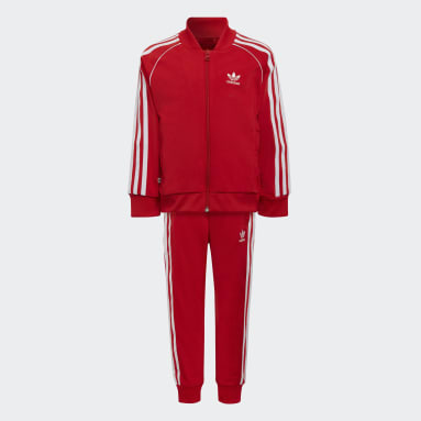ADIDAS SST RED TRACKSUIT