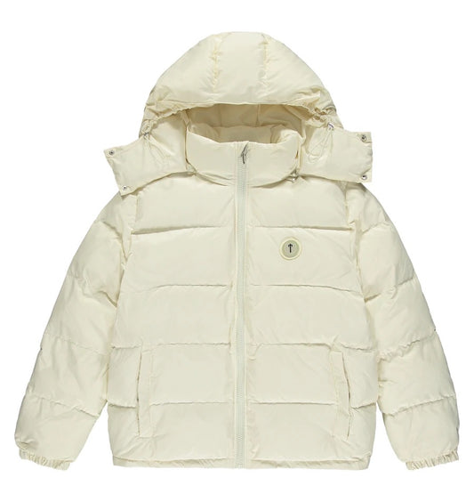 TRAPSTAR CREAM IRONGATE DETACHABLE HOODED JACKET