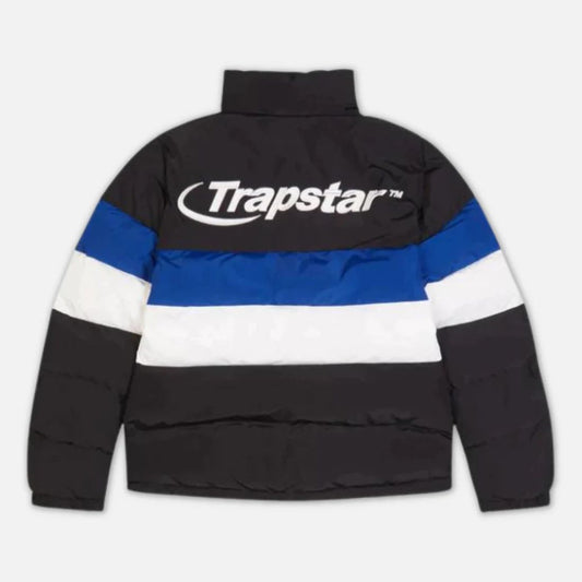 TRAPSTAR BLACK BLUE WHITE HYPERDRIVE JACKET