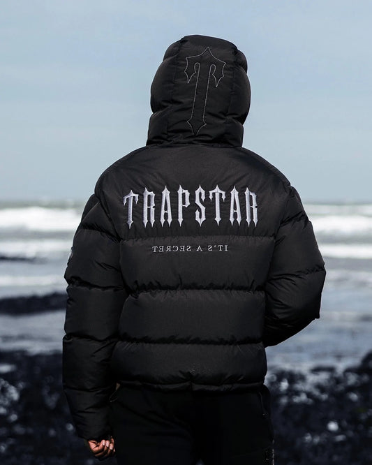 TRAPSTAR 2.0 DECODED PUFFER JACKET BLACK